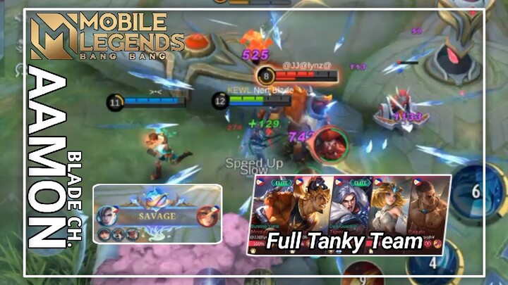 AAMON MID AGAINST TEAM OF TANKS😨, WHO'LL WIN? (AAMON BEST BUILD) - MOBILE LEGENDS