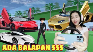 Ada balapan mobil di kota sakura ? Mobil Puli ikutan balap sampe penyok #sakuraschoolsimulator #game