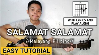 Salamat Salamat - Malayang Pilipino | Guitar Tutorial key of D | Fellow Sheep Ricky