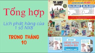 Lịch phát hành #3: Tổng hợp lịch phát hành của 1 số NXB trong tháng 10