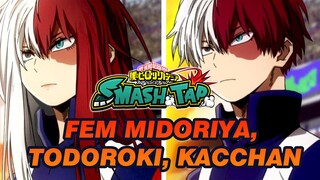 Fem versions of Midoriya, Todoroki and Kacchan are so cute