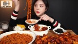 Sốt cay không xương Zikoba và mật ong Chibap kết hợp Mukbang! Âm thanh thực đến Ganjjamppong #amthuc