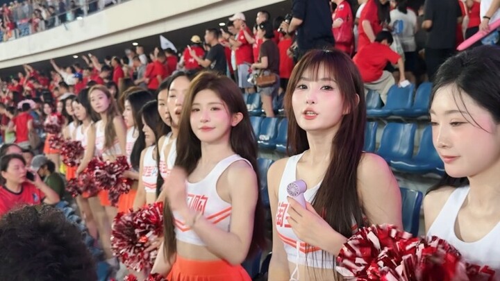 Recording the "most relaxed cheerleading team"'s 19-hour debut in the Suzhou Super League, although 