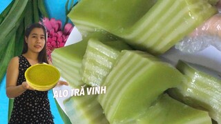 BÁNH DA LỢN- Cách làm Bánh Da Lợn Đậu Xanh Lá Dứa Dẻo, Dai, Thơm béo. Pineapple pork skin