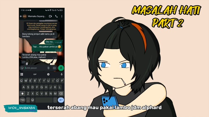 #6 MASALAH HATI PART 2 - Woii angkasa animasi