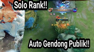 Solo Rank Auto Gendong Publik 😎