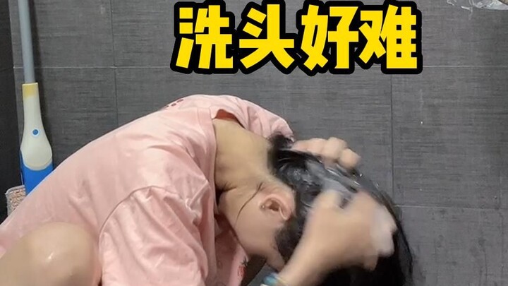 Wah, keramas itu susah banget~