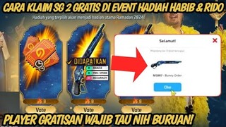 CARA KLAIM SG 2 M1887 GRATIS DI EVENT HADIAH HABIB & RIDO FF || CARA KLAIM SG 2 RAMADAN GRATIS