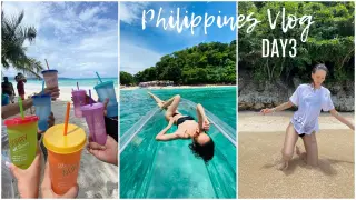 Philippines Travel VLOG | DAY3 BORACAY Puka Beach, meeting up with A'tin, Fire Dance Show !