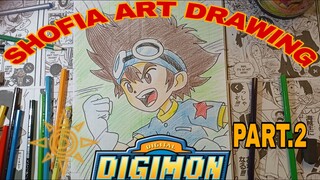 drawing anime lawas Digimon part.2