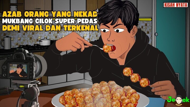 AZAB ORANG YANG NEKAD MUKBANG CILOK SUPER PEDAS DEMI VIRAL DAN TERKENAL   SI