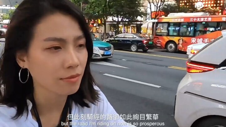 Taiwanese beauty tours the Ten Scenic Spots of West Lake—walking leaves her questioning life itself!