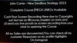 John Carter Course New Sandbox Strategy 2023 Download
