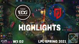 Highlight EDG vs LGD All Game LPL Mùa Xuân 2021 | LPL Spring 2021 | Edward Gaming vs LGD Gaming