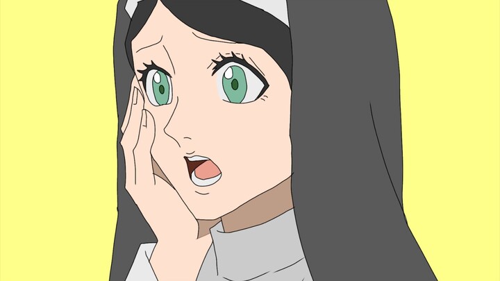 Gambarin suster Lily yg lagi ngaku tak sengaja menggunakan sihirnya kepada Asta