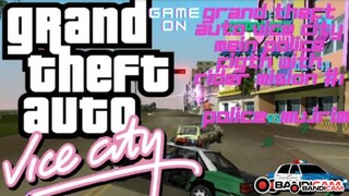 GTA  Vice City cops the mein police figth with Rider Mision #1 GameOn View Gameply