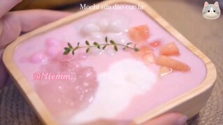 Món mochii sữa đào cực lạ 😮 #videohaynhat