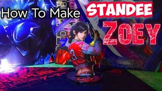 How To Make: 2D Standee Anime Girl Zoey Zombie Survivor (Cách làm 2D Standee Anime Girl Zoey)