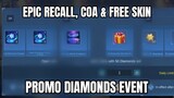 Epic Recall Event for Promo Diamonds | Free Crystal of Aurora | Free Skin | MLBB