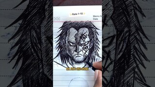 [ASMR]🔥Monkey D Dragon🐉Drawing from ONE PIECE🏴‍☠️(sketchbook) #shorts #satisfying #anime