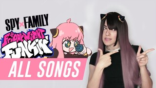 FNF - Spy x Family Reskin FULL WEEK (Español) Anya, Damian, Yor, Loid Songs