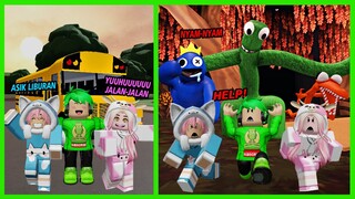 Niat Liburan Sekolah Bersama @BANGJBLOX & @MOOMOO Berujung Sial Dikejar Monster Menyeramkan