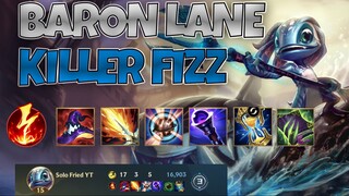 WILD RIFT | AP BURST KILLER FIZZ | FIZZ VS AKSHAN BARON LANE - GAMEPLAY