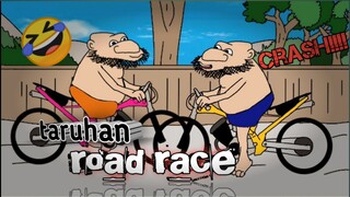 road race berawal kesal jadi runyam(animasi lucu)