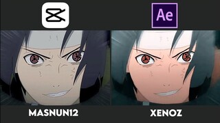 My Capcut vs After Effects - Naruto "Sasuke vs Itachi" - Beggin | Xenoz Remake