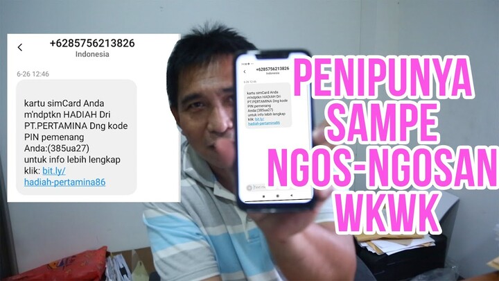 PENIPUNYA CAPEK SENDIRI, NGERJAIN SMS PENIPUAN LEWAT TELEPON DAPET 150JT!!