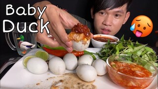 MUKBANG ASMR EATING BABY DUCK | ពងទាកូន