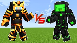 Shogun JJ vs Armored Mikey in Minecraft Battle JJ and Mikey Maizen