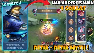 DETIK DETIK KEMBALI MYTH KASIH 4 COKLAT HADIAH PERPISAHAN ! Stenly Hayabusa Gameplay !