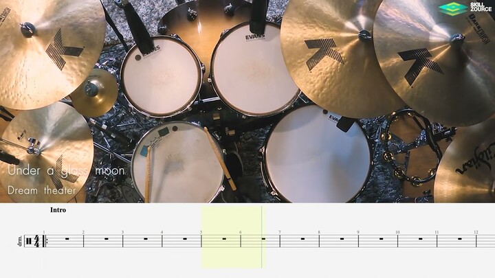 Under a Glass Moon - Dream Theater [Drum Cover][Skill Zource]