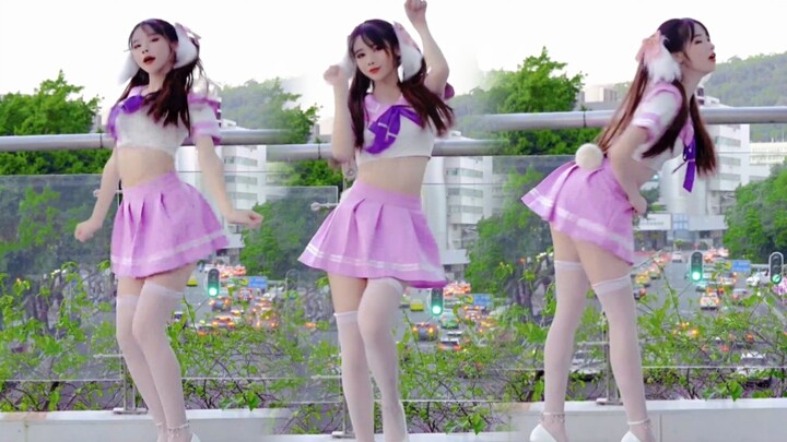 Kelinci putih bersih yang lincah, Bo Peep Bo Peep! Ayo berdansa bersama~ [Di Bawah Salju]