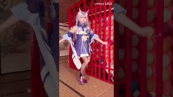sexycoser.com-Genshin Impact Keqing Cosplay Dance