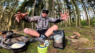 2 Days Alone In a Forest - EATING ONLY WHAT I FIND - Fishing & Foraging For Food