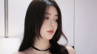 Charming young lady dancing