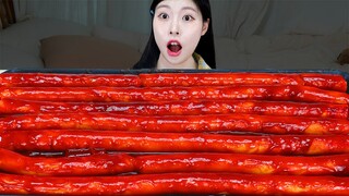 ASMR MUKBANG| 직접 만든 떡볶이 치즈스틱 먹방 & 레시피 FRIED CHICKEN AND Tteokbokki EATING