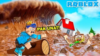 DESA PAK UNAT TERKENA BENCANA P0OP TSUNAMI SETINGGI 100 METER DI ROBLOX!!!!