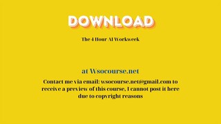 (WSOCOURSE.NET) The 4 Hour AI Workweek