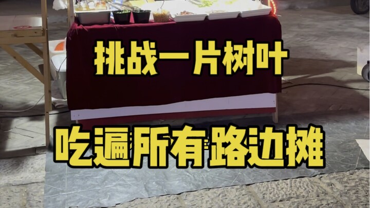 挑战一片树叶吃遍所有路边摊，今天挑战的是爆肚王。