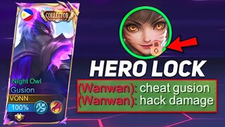 WHEN GUSION DESTROY META HERO WANWAN IN RANK GAME!! ( Target Lock🎯🔒 )