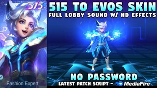 New Harith 515 To EVOS Skin Script No Password | Harith EVOS Legends Epic Skin Script | MLBB