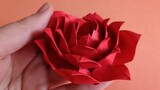 Mawar Origami jauh lebih cantik daripada mawar Kawasaki, dan tutorialnya sangat sederhana!