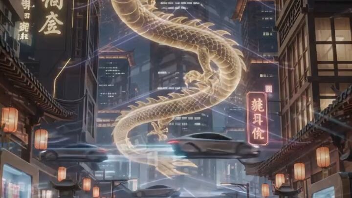 赛博朋克风的未来中国！这也太震撼了！🚀