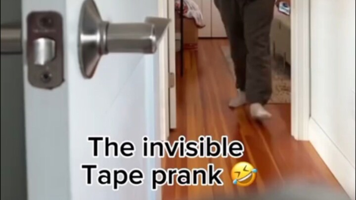 Invisible Tape Prank 😂😂🤣