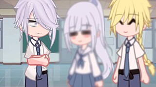 Eyes up and down 👀 [] Gacha Meme [] Kamisato siblings [] Genshin Impact school au