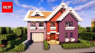 Suburban house in Minecraft - Tutorial