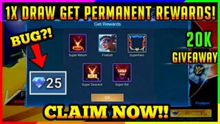 TRICK! HOW TO GET PERMANENT REWARD / BRUNO FIREBOLT FLARE UP EVENT!! BUG DRAW?!! - MLBB